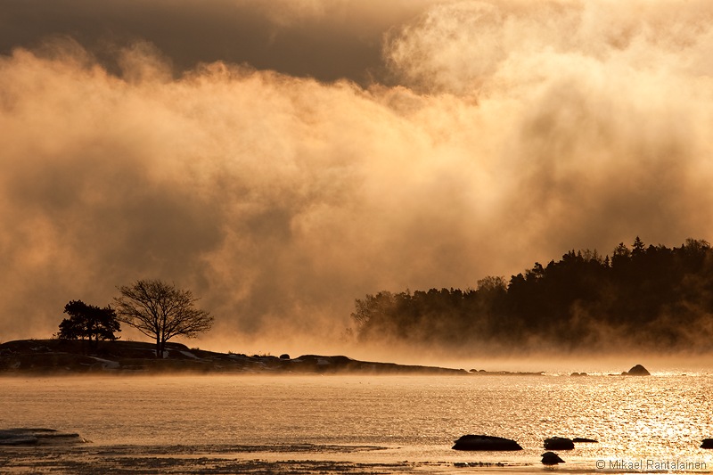 Sunrise in Lauttasaari, Helsinki, December 2009