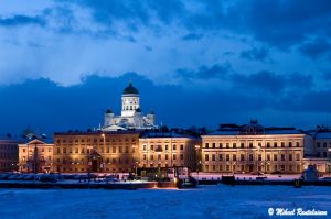 Market Square from Suomenlinnna ferry, Helsinki, Finland